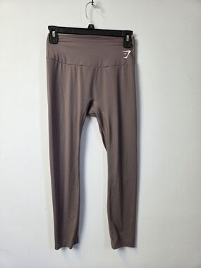 Gymshark Taupe Cropped Leggings with High Waist